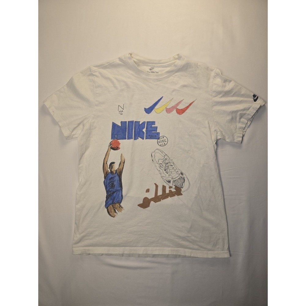 The NIke Tee Shirt Bold School Large Sketch